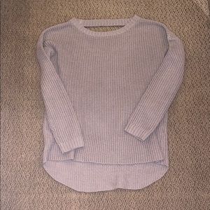 Open back sweater